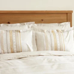 Karaca Home Keira 100% Turkish Cotton Duvet Cover Set, Double, Beige