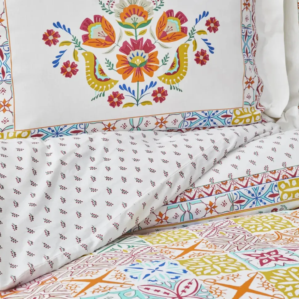 Karaca Home Lumina Yellow 100% Turkish Cotton Duvet Covet Set, Double