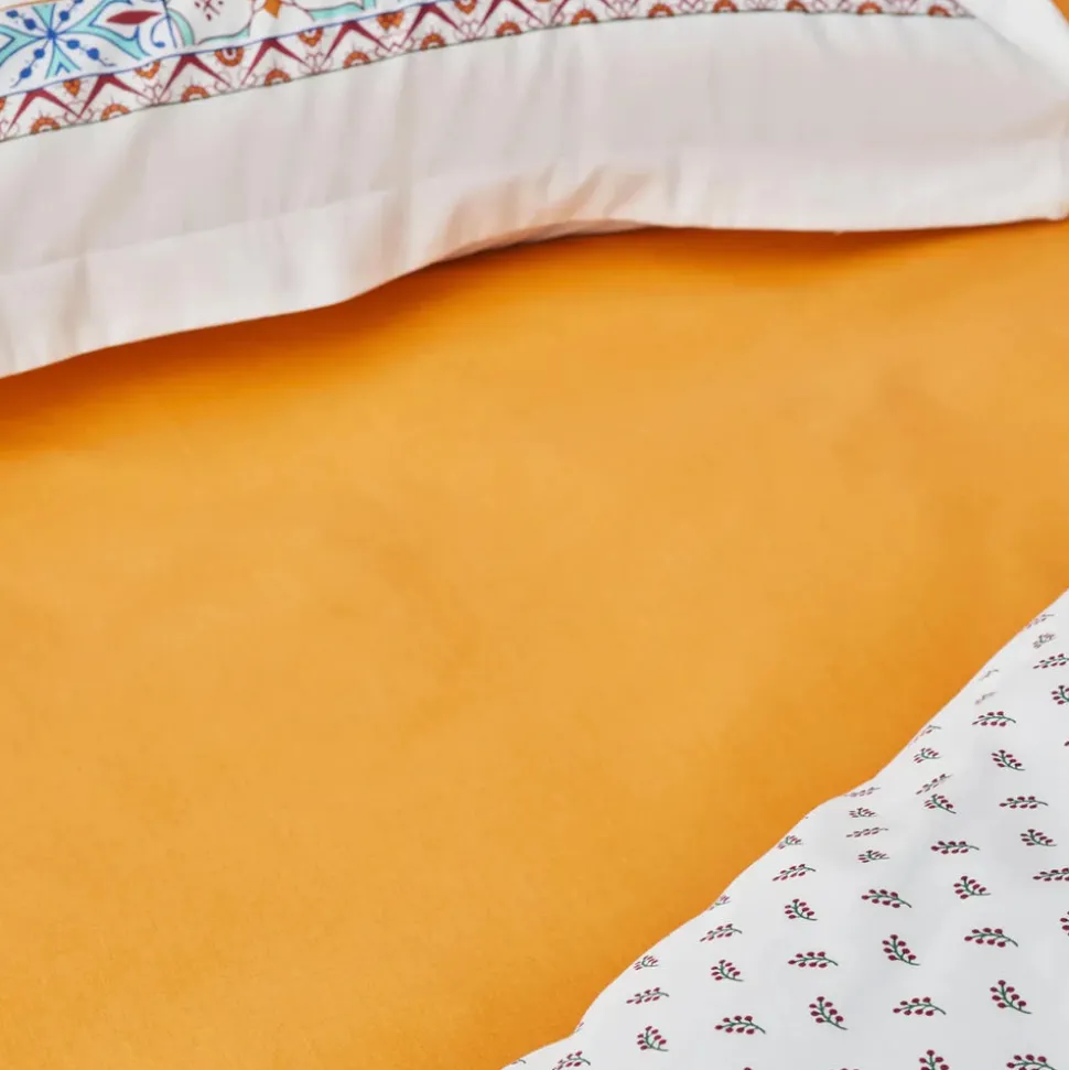 Karaca Home Lumina Yellow 100% Turkish Cotton Duvet Covet Set, Double