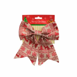 Karaca Home New Year Christmas Tree Ribbon, 20cm, Red Gold