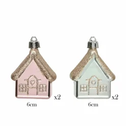 Karaca Home New Year Christmas Tree Decoration Set, 4 Piece, Multi