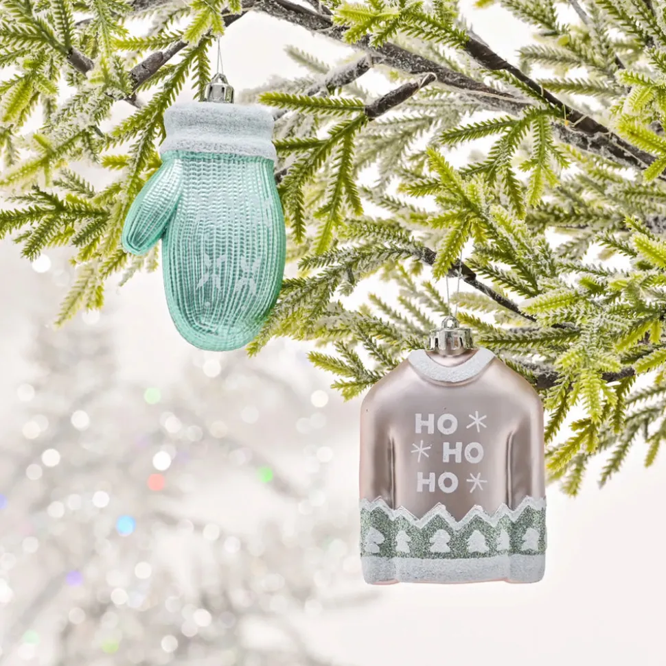 Karaca Home New Year Christmas Wool Tree Decoration Set, 2 Piece, Multi