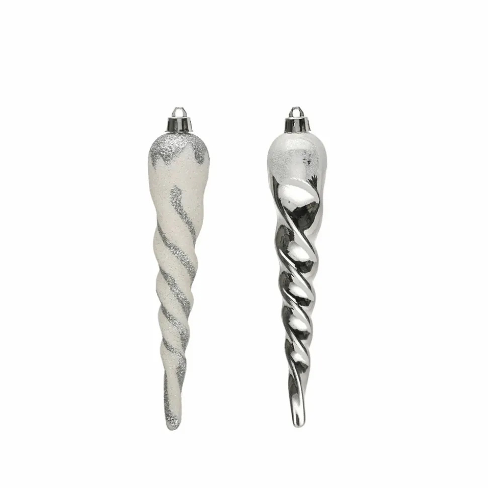Karaca Home New Year Christmas Icicle Tree Decoration Set, 5 Piece, 16cm, Multi