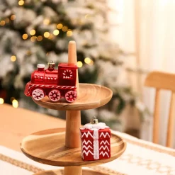 Karaca Home New Year Christmas Gifty Tree Decoration Set, 4 Piece, Multi