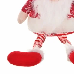 Karaca Home New Year Christmas Sitting Santa Plush Toy Decoration, 52cm, Multi