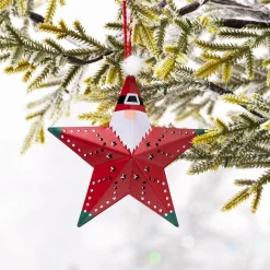 Karaca Home New Year Christmas Star Tree Decoration, 12cm, Multi