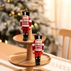 Karaca Home New Year Christmas Nutcracker Tree Decoration Set, 2 Piece, Multi