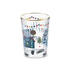 Karaca Home New Year Christmas 6-Piece Chick Glass Tumbler Set, 500ml, Multi