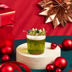 Karaca Home New Year Christmas 3-Piece Snowy Tumbler Glass Set, 380ml, Multi