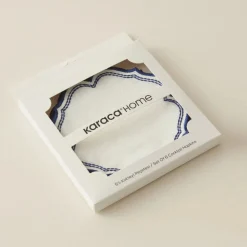 Karaca Home 6-Piece Cocktail Napkin, 14x14cm, Navy