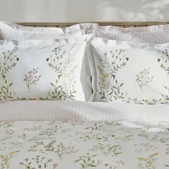 Karaca Home Sera 100% Turkish Cotton Duvet Cover Set with Bed Sheet, Double, Green