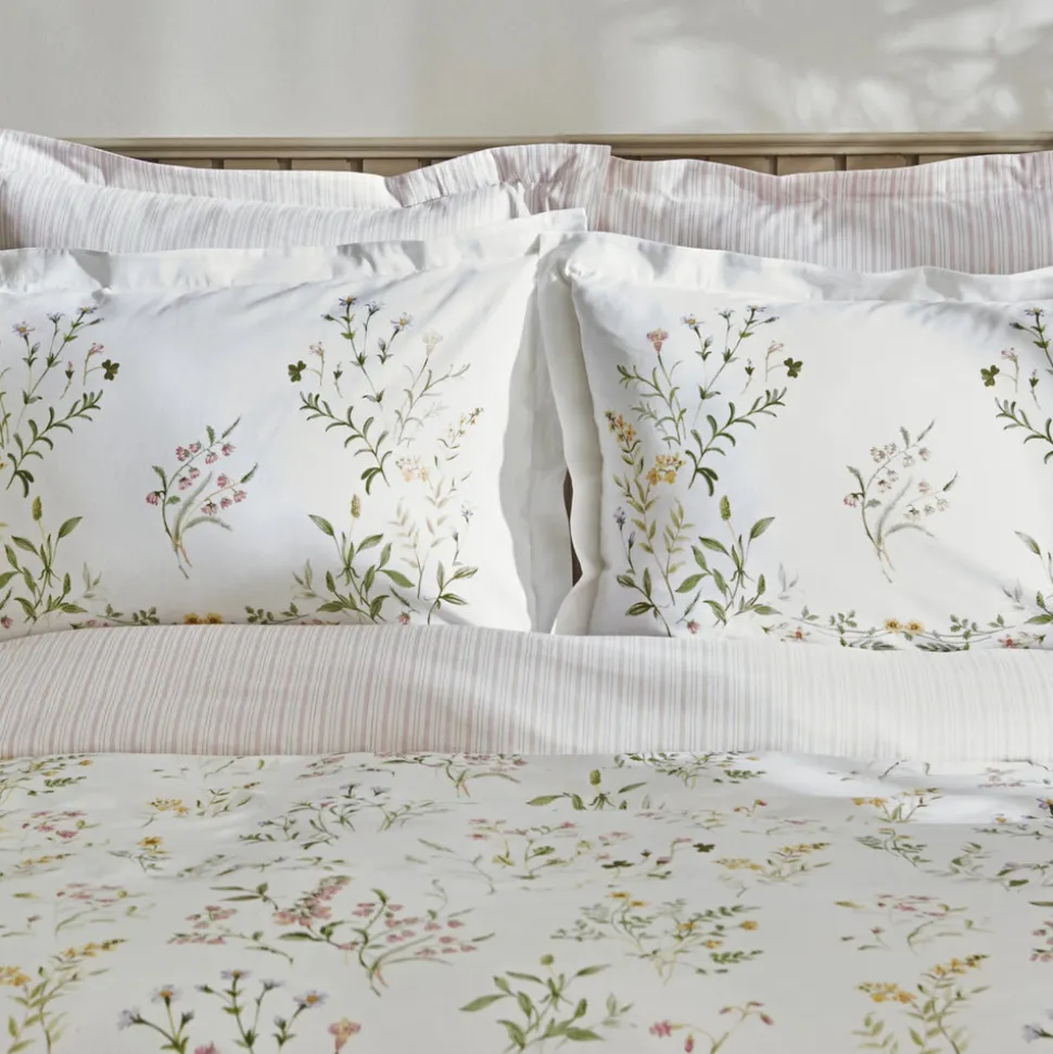 Karaca Home Sera 100% Turkish Cotton Duvet Cover Set with Bed Sheet, Double, Green