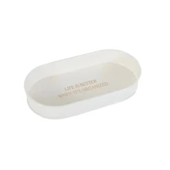 Karaca Home Sylvia Decorative Tray & Organizer, 29cm, White