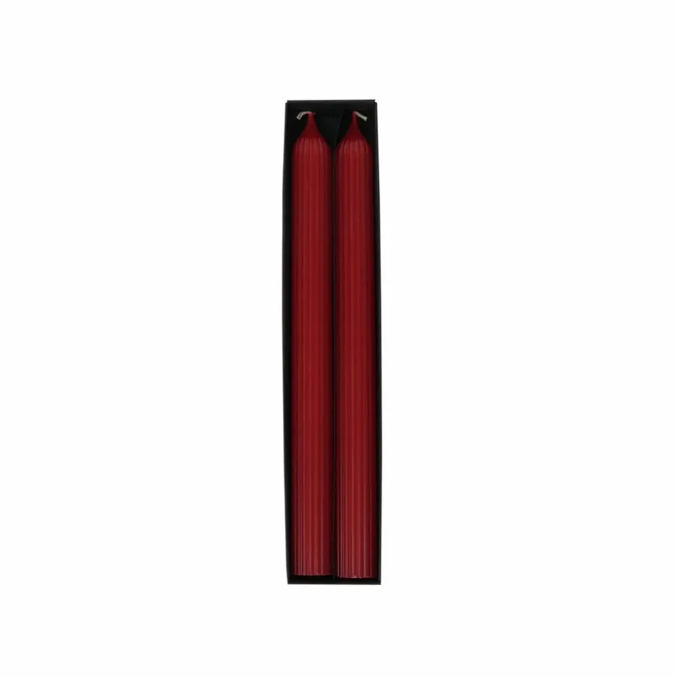 Karaca Home Wave 2-Piece Candle, 2cmx23cm, Red