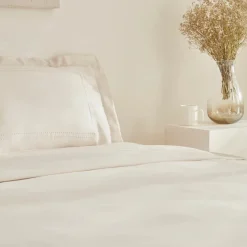 Karaca Home White Collection Felves 100% Turkish Cotton Duvet Cover Set, Double, Beige
