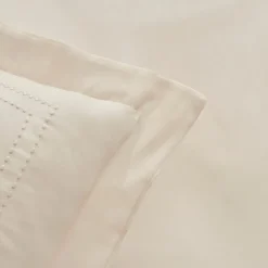 Karaca Home White Collection Felves 100% Turkish Cotton Duvet Cover Set, Double, Beige