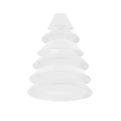 Karaca Hussein Chalayan Digital 6-Piece Fine Pearl Dinner Set, White