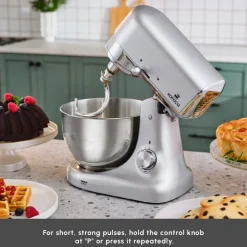 Karaca Ironmax Cast Stand Mixer, 5L, 1000W, Grey