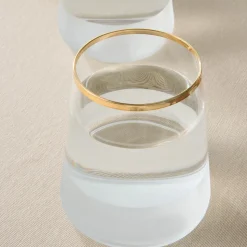 Karaca Jasmine 3-Piece Tumbler Glass Set for 3 People, 420ml, White