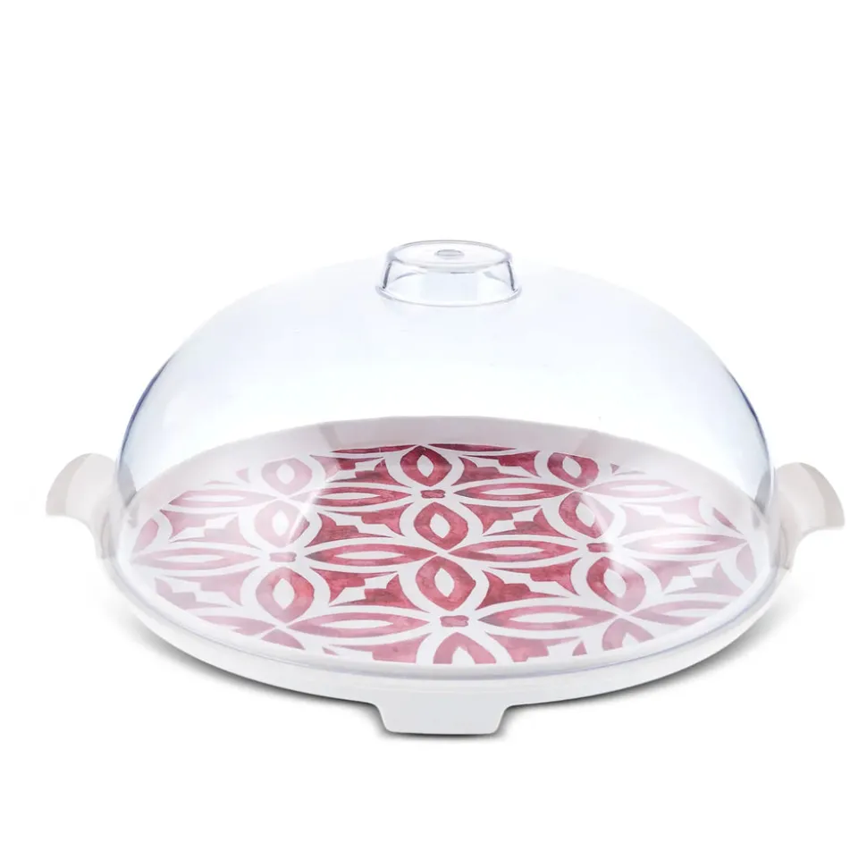 Karaca Jofy 2-Piece Cake Dome, 35cm, Red
