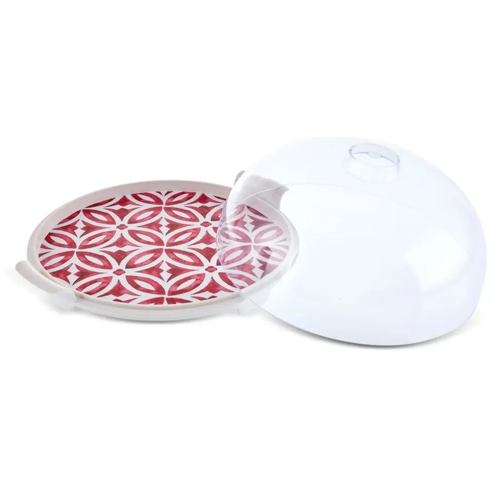 Karaca Jofy 2-Piece Cake Dome, 35cm, Red