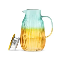 Karaca Jolie 7-Piece Tumbler Glass Set, Yellow Green