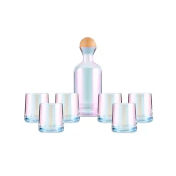 Karaca Jules 7-Piece Tumbler Glass Set, Luster