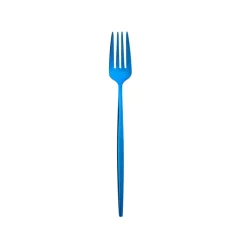 Karaca Jupiter 30-Piece Stainless Steel Cutlery Set for 6 People, Shiny Blue