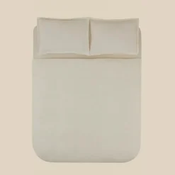 Karaca Leaves Wellsoft Blanket, Double, 200x220cm, White