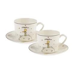 Karaca Le Petit 4-Piece Porcelain Espresso Turkish Coffee Cup for 2 People, 80ml, Multi
