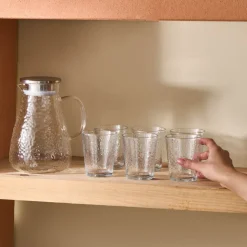 Karaca Luminous 7-Piece Tumbler Glass Set, Transparent