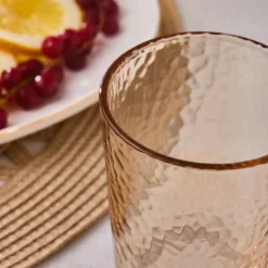 Karaca Luminous 7-Piece Tumbler Glass Set, Amber