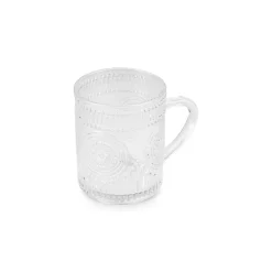 Karaca Margo 6-Piece Glass Turkish Tea Set for 6 People, 155ml, Transparent