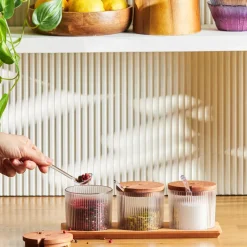 Karaca Massimo 3 Piece Spice Jar Set, 330ml, Transparent