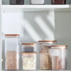 Karaca Massimo Storage Container, 1.5L, Transparent Brown
