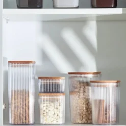 Karaca Massimo Storage Container, 0.5L, Transparent Brown