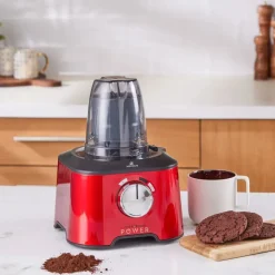 Karaca Mastermaid Power Multifunctional 11 in 1 Food Processor Set, 2500W, Imperial Red