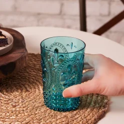 Karaca Moise Acrylic Tumbler Glass, 400ml, Blue