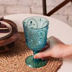 Karaca Moise Acrylic Wine Glass, 450ml, Blue