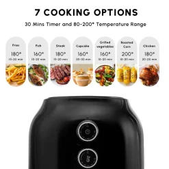 Karaca Multifry Single Pan Air Fryer, 3.5L, 1300W, Black