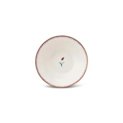 Karaca Nakkaş 24-Piece Bone China Dinner Set for 6 People, White Multi