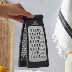 Karaca Nancy Double Sided Box Grater, 25cm, Black Silver