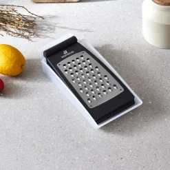 Karaca Nancy Double Sided Box Grater, 25cm, Black Silver