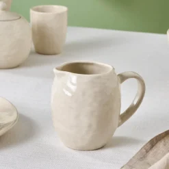 Karaca Nebula Stoneware Milk Jug, 300ml, Beige