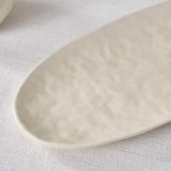 Karaca Nebula Stoneware Serving Platter, 29cm, Beige