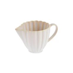 Karaca New Daisy Stoneware Milk Jug, 150ml, White