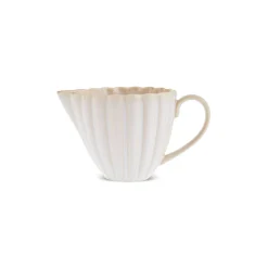 Karaca New Daisy Stoneware Milk Jug, 150ml, White