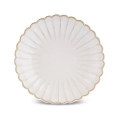 Karaca New Daisy Stoneware Pasta Bowl, 19cm, White