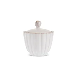 Karaca New Daisy Stoneware Sugar Bowl, 230ml, White