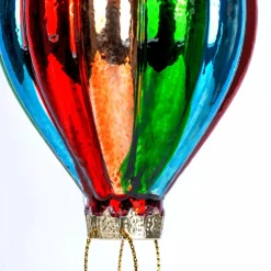 Karaca New Year Christmas Baloon Glass Tree Decoration, 6.9cmx6.9cmx18cm, Multi